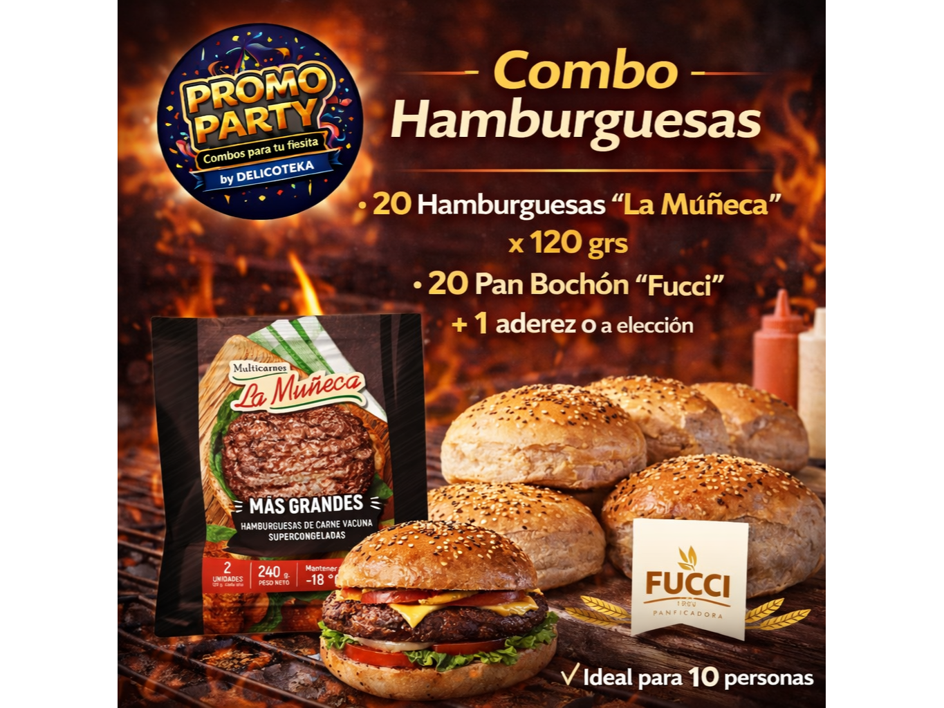 Combo "La Muñeca" 120 grs x 20 uni