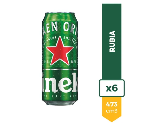 HEINEKEN LATA X 473CC x 6 uni