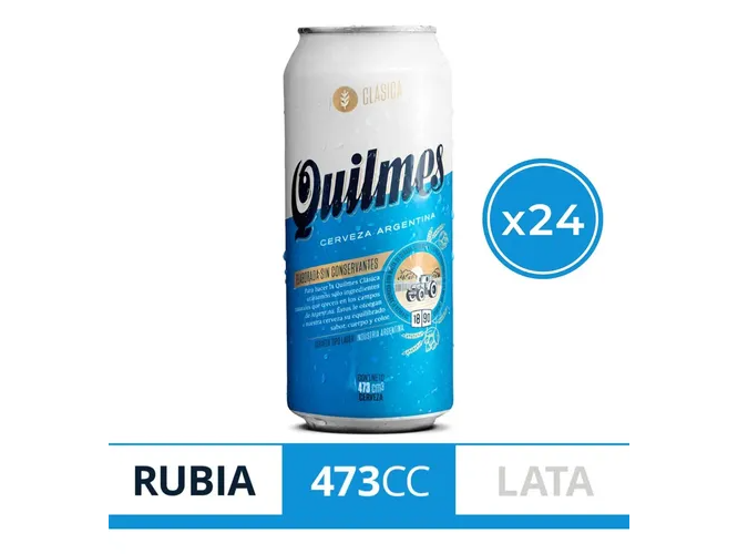 QUILMES x 473 cc x 24 uni
