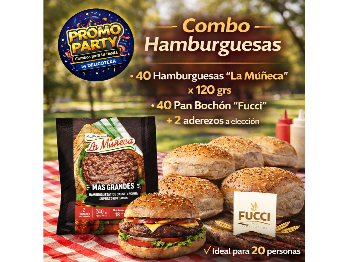 Combo "La Muñeca" 120 grs x 40 uni