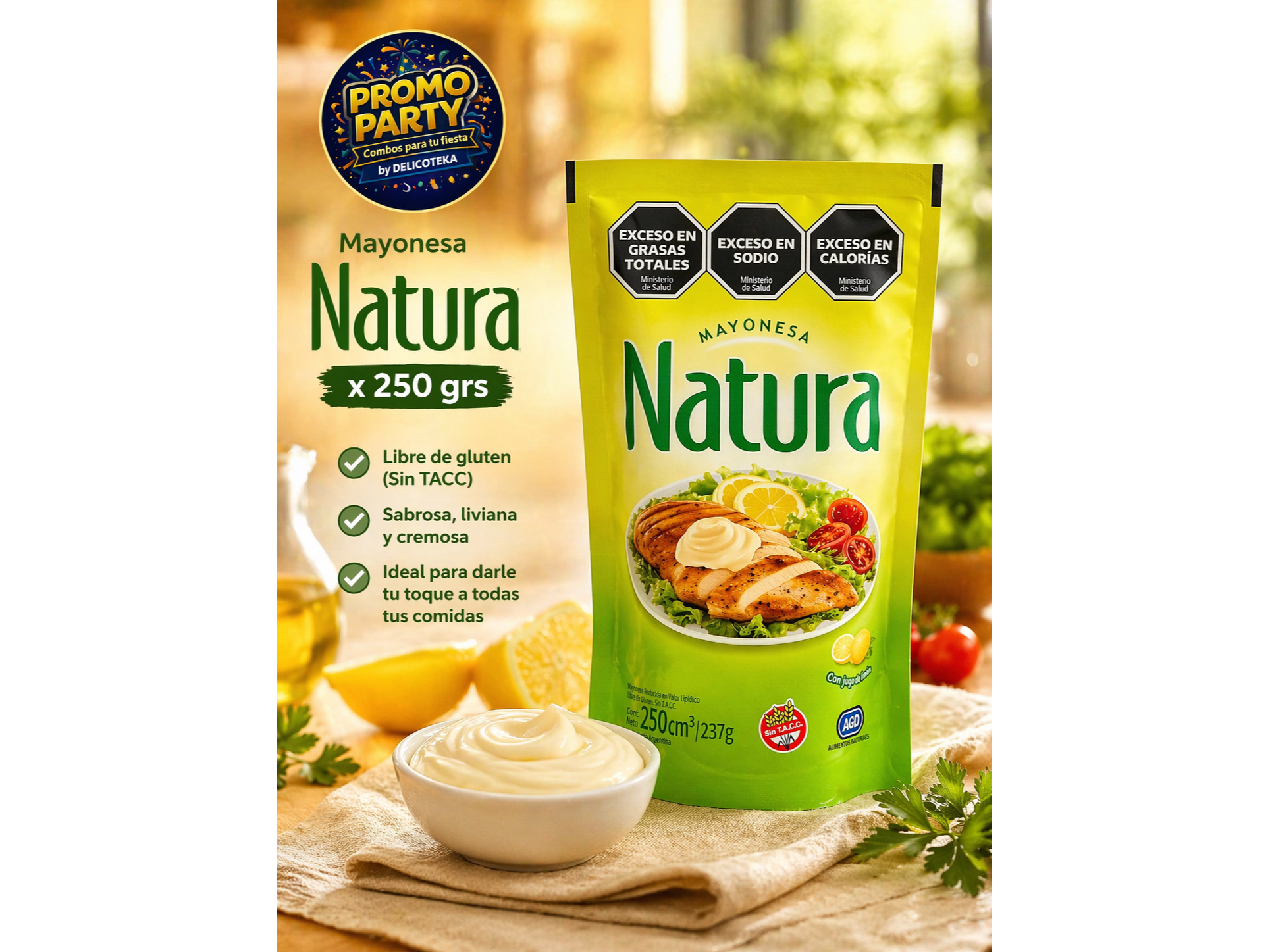 Mayonesa Natura x 250 grs