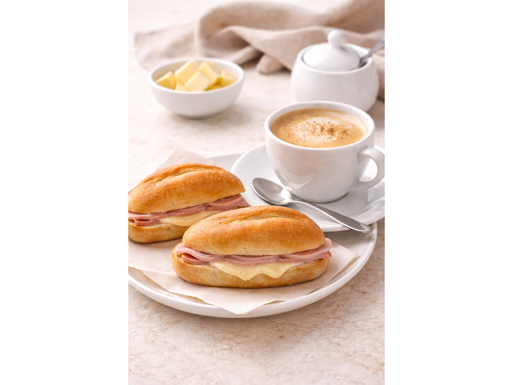 TOSTADO + CAFÉ CON LECHE de El Negro Café