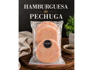 x8 Hamburguesa de pechuga de Cuna alimentos