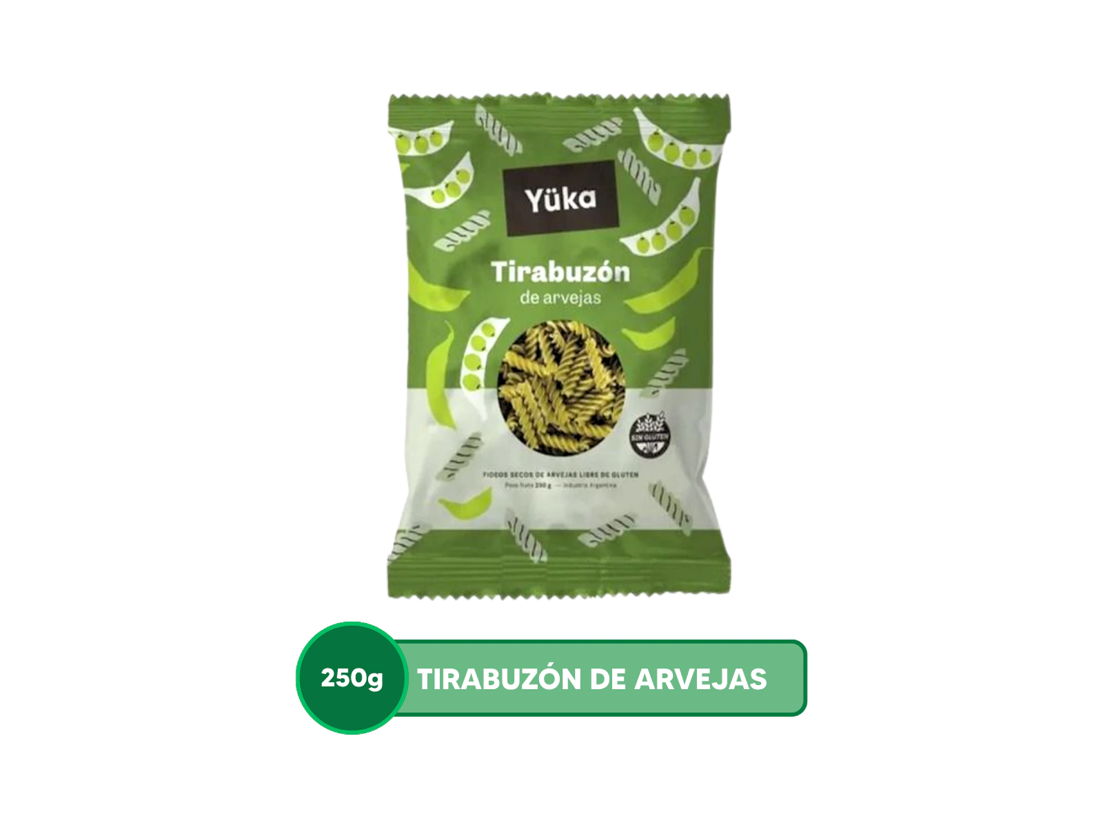 YUKA FIDEOS TIRABUZON SIN TACC X 250gr.