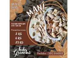 Maní tostado repelado sin Sal | xkg