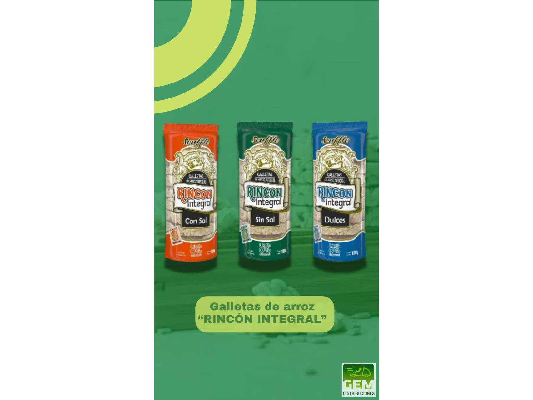 Galletas de Arroz Rincon Integral 12 x 100gr