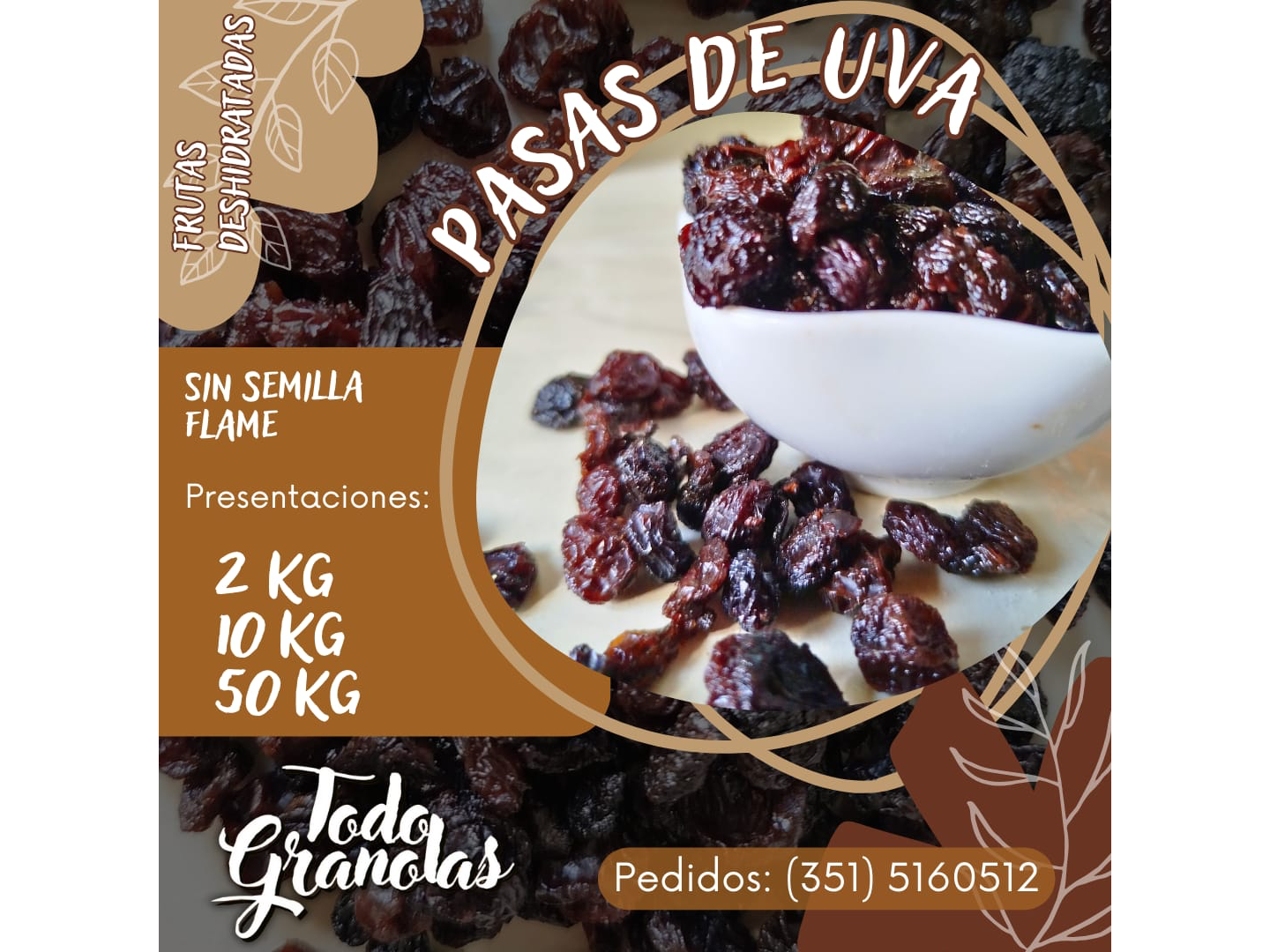 Pasas de Uva Negra 1RA | X kg