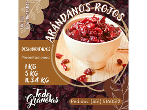 Arandanos Deshidratatos - Rojos | xkg de TodoGranolas