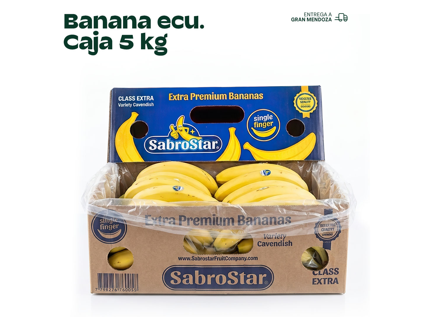 Banana ecuatoriana — Caja 5 kg