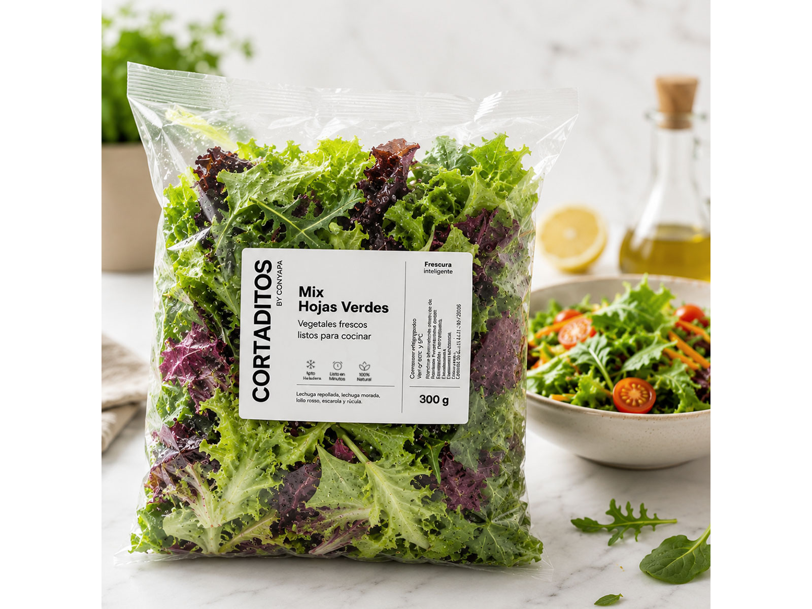 Ensalada Mix hojas verdes  (300 g)