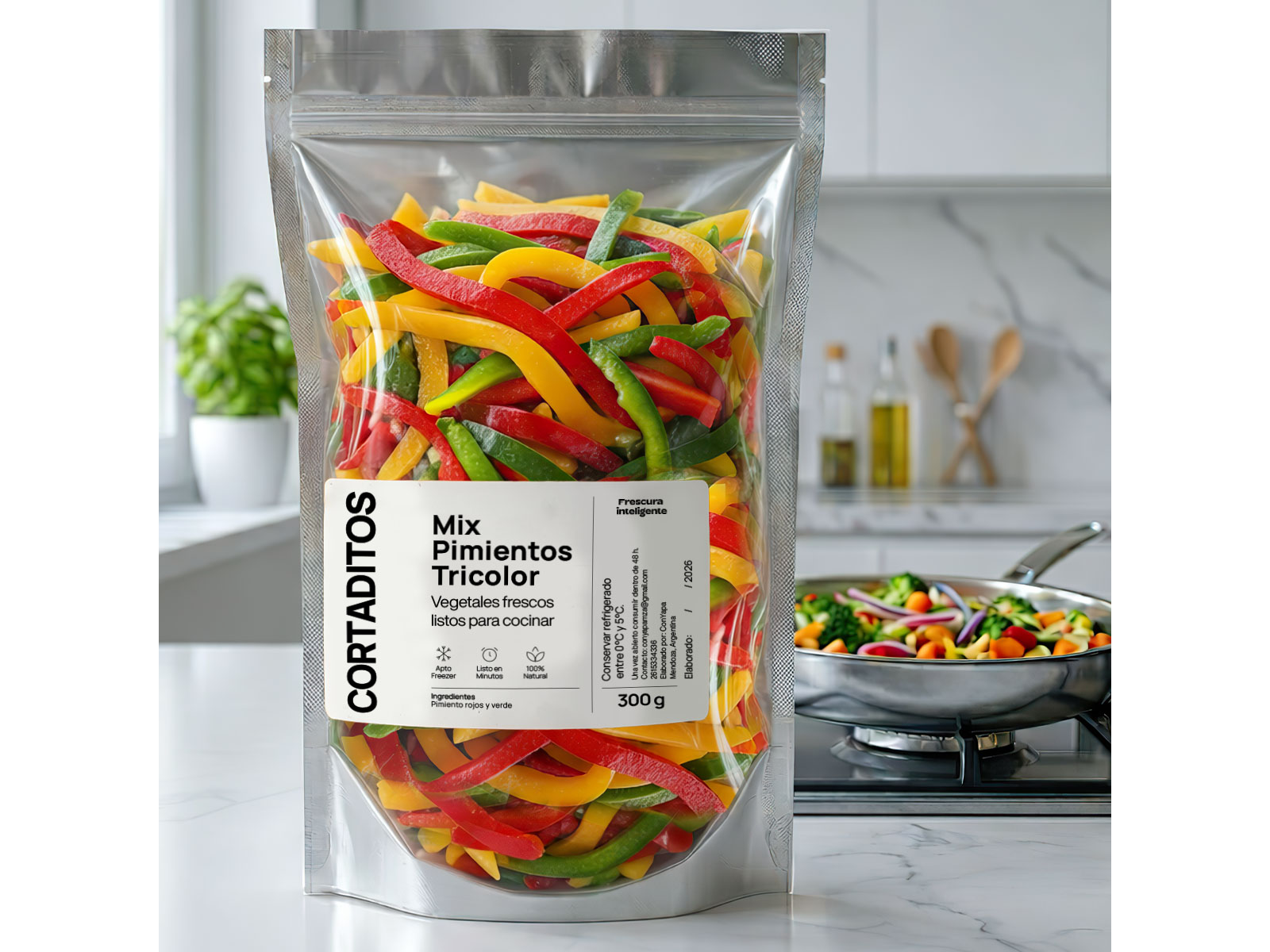 Pimiento Tricolor tiras (300 g)
