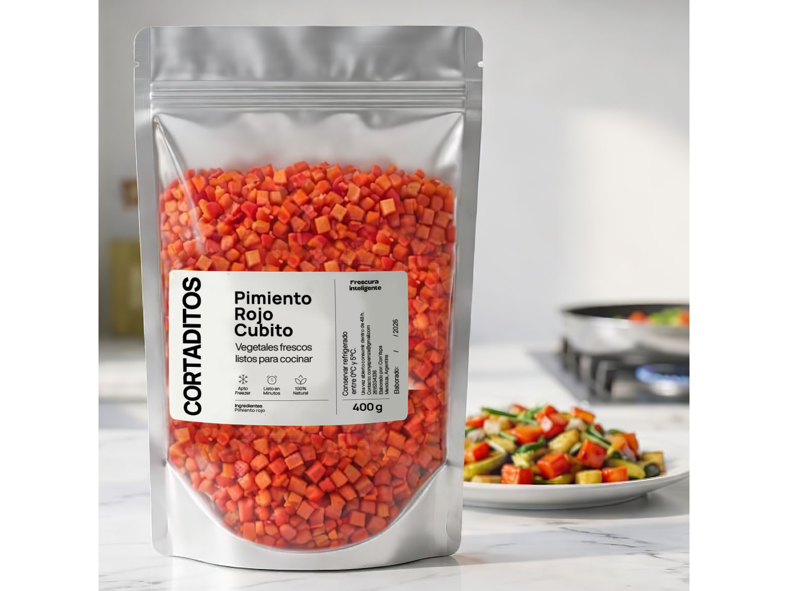 Pimiento rojo cubito (400 g)