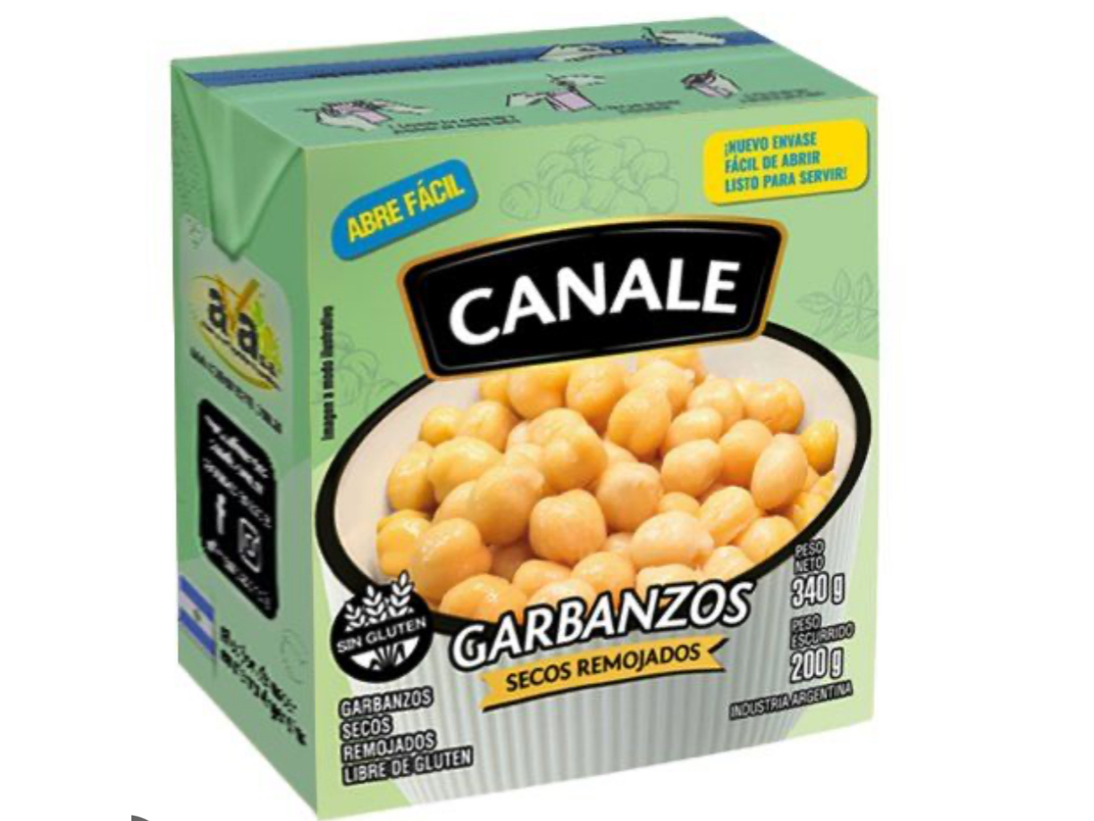 Garbanzos secos remojados