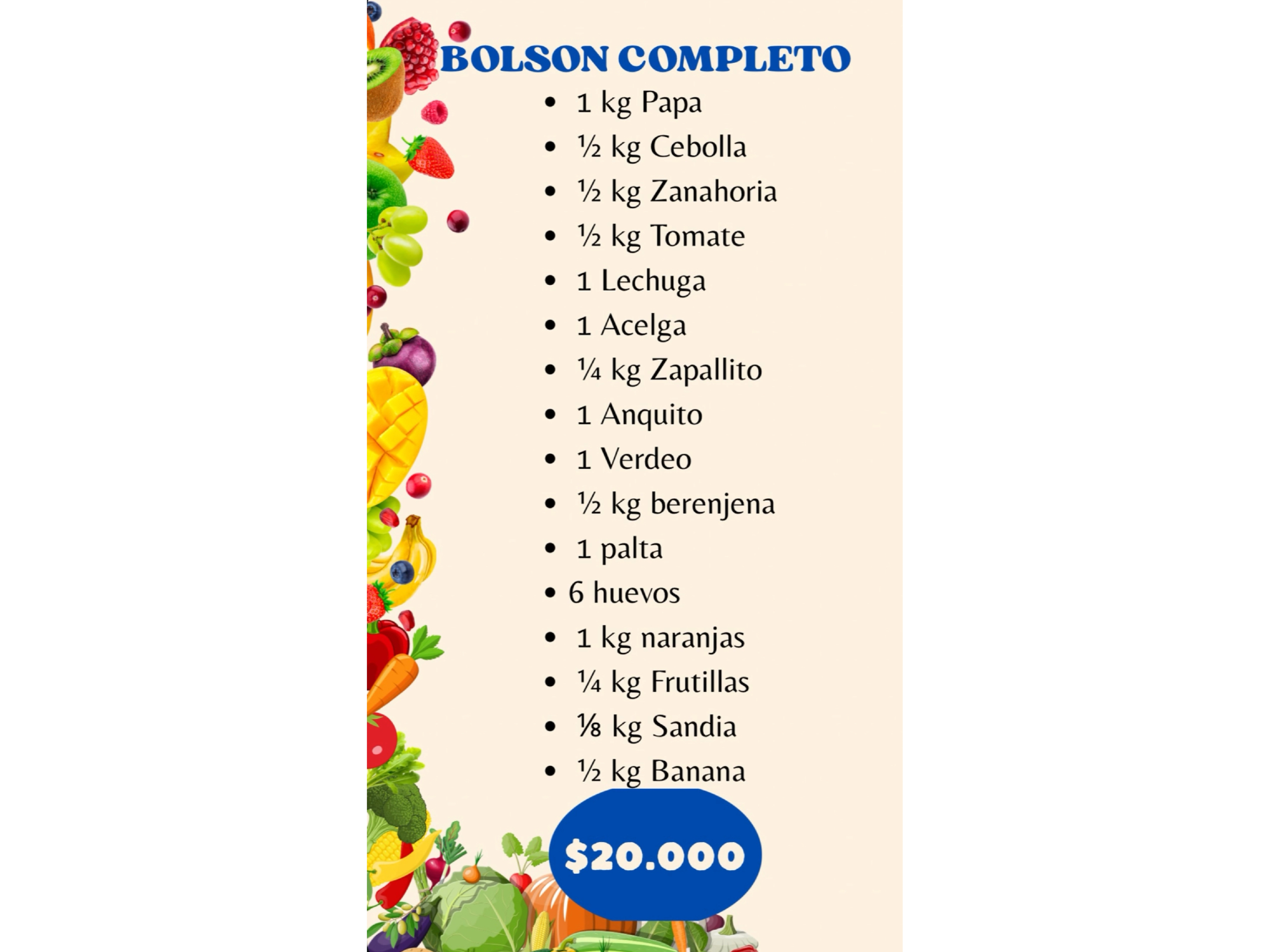 Bolsón COMPLETO