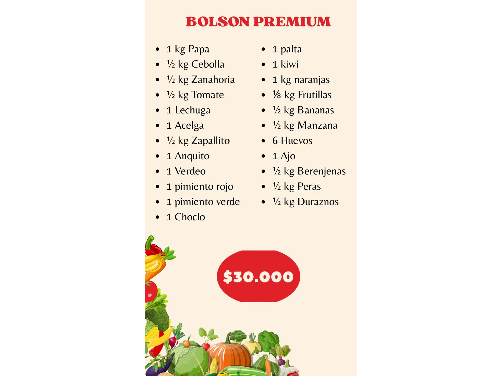 Bolsón PREMIUM