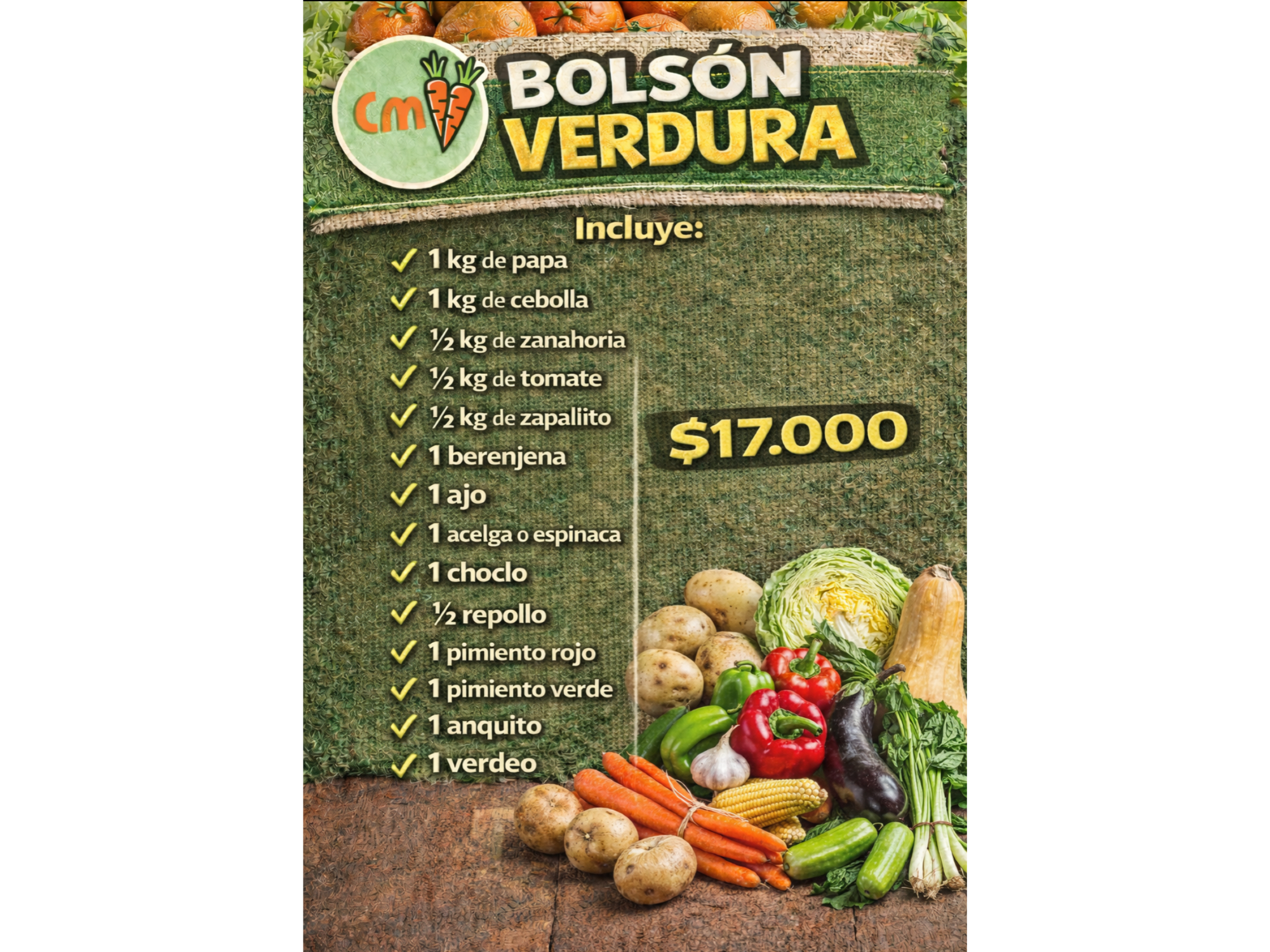 Bolsón Verduras