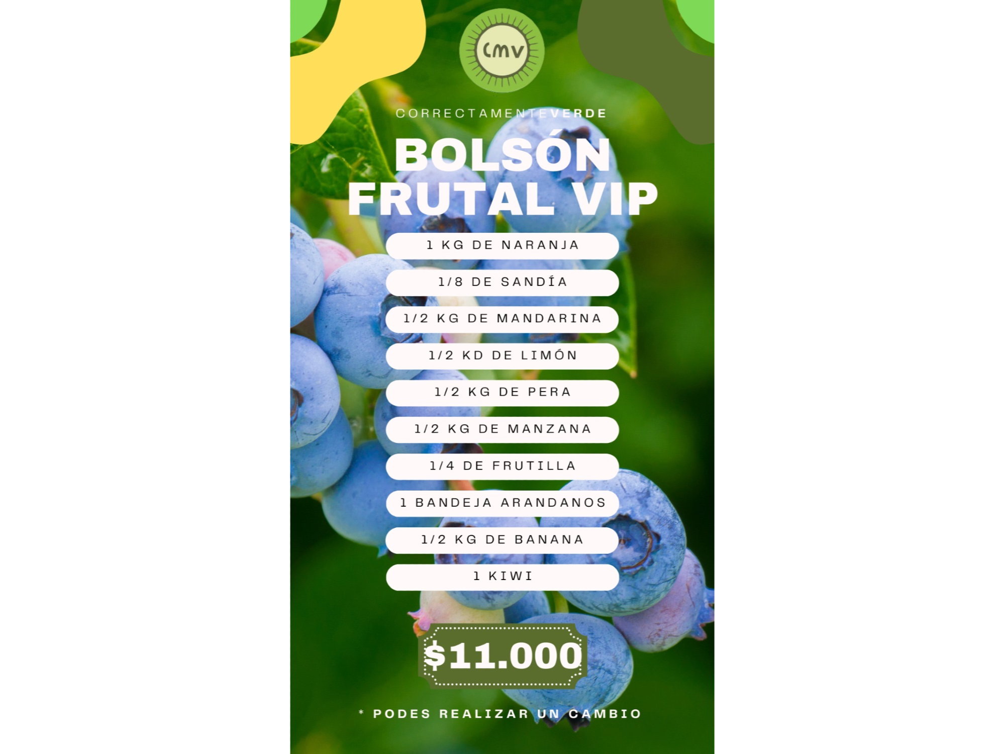 Bolsón FRUTAL VIP