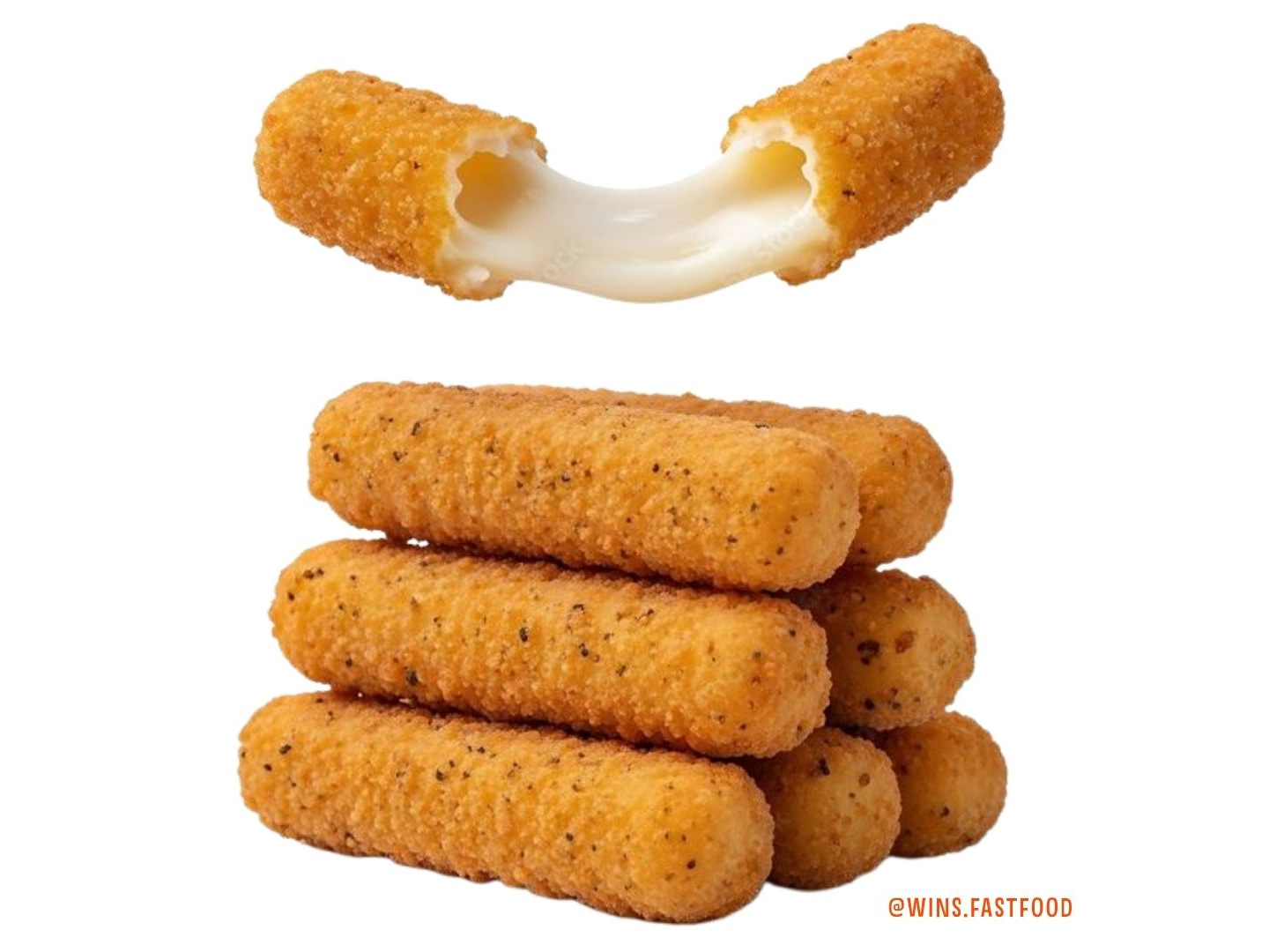 Mozzarella Fingers Wins x 6u.