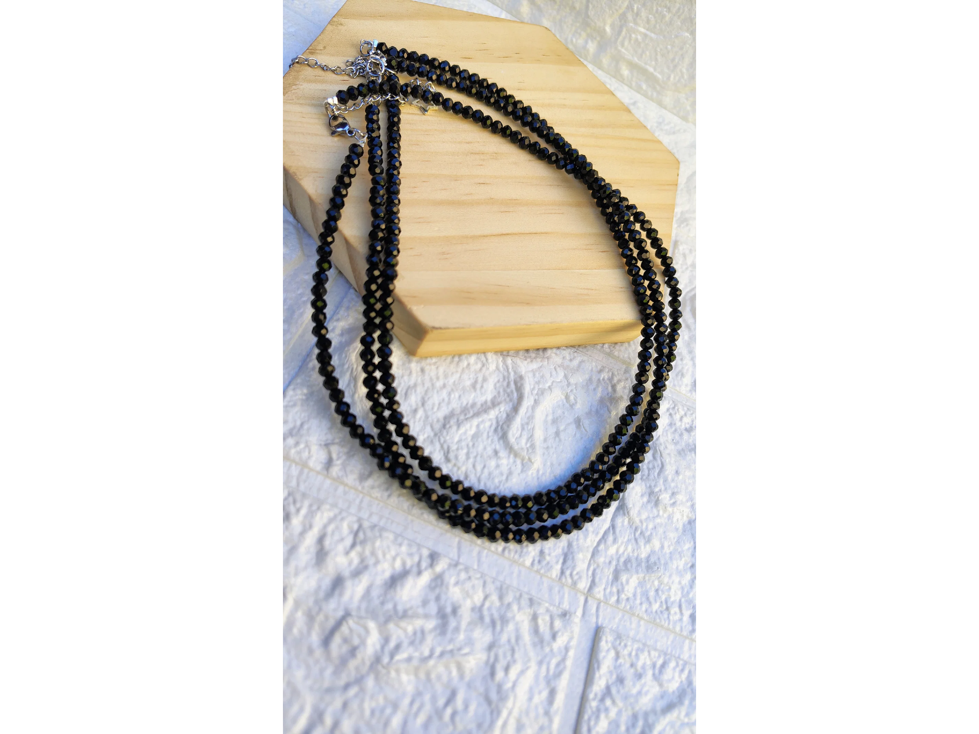 Collar  Cristales Negros