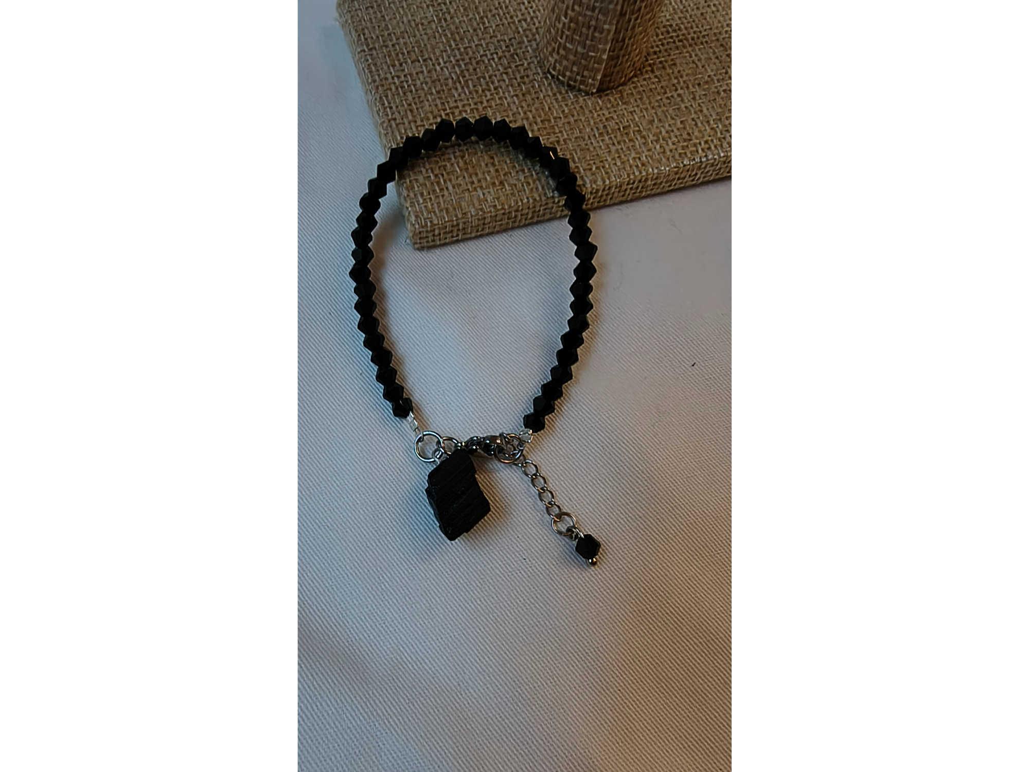 Pulsera Turmalina Negra Bruto