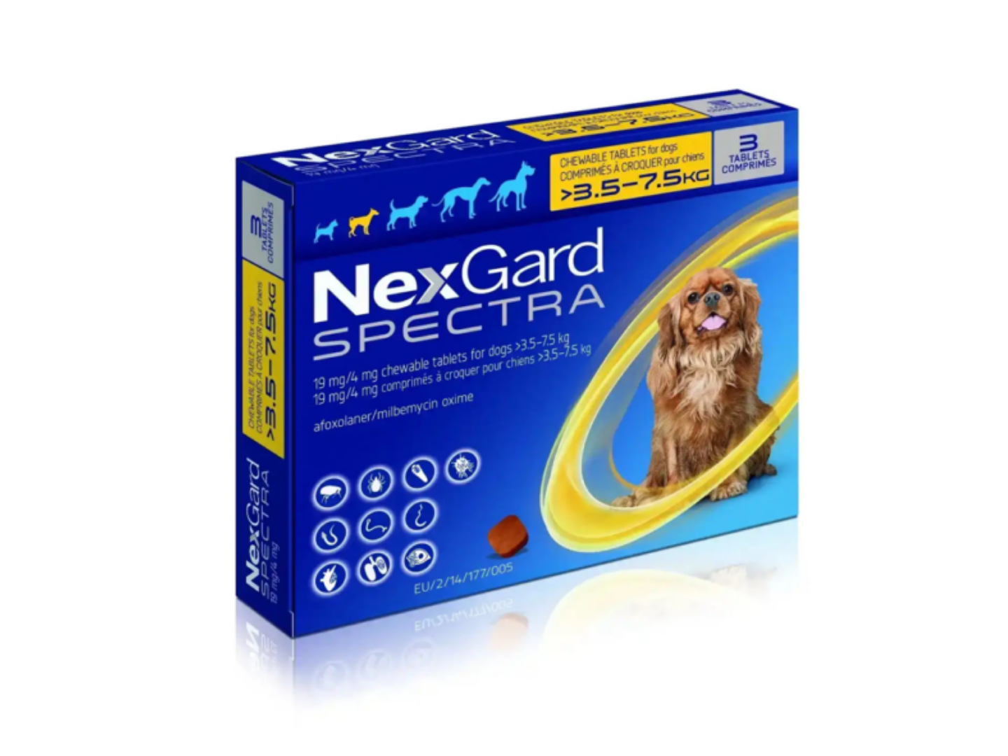 Nexgard Spectra de 3.5 a 7.5kg