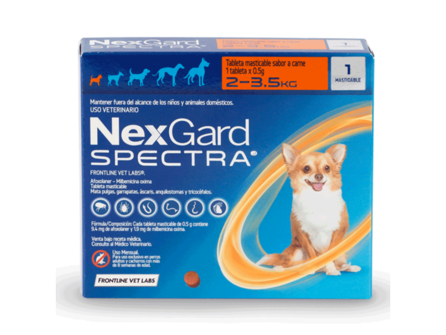 Nexgard Spectra de 2 a 3.5kg
