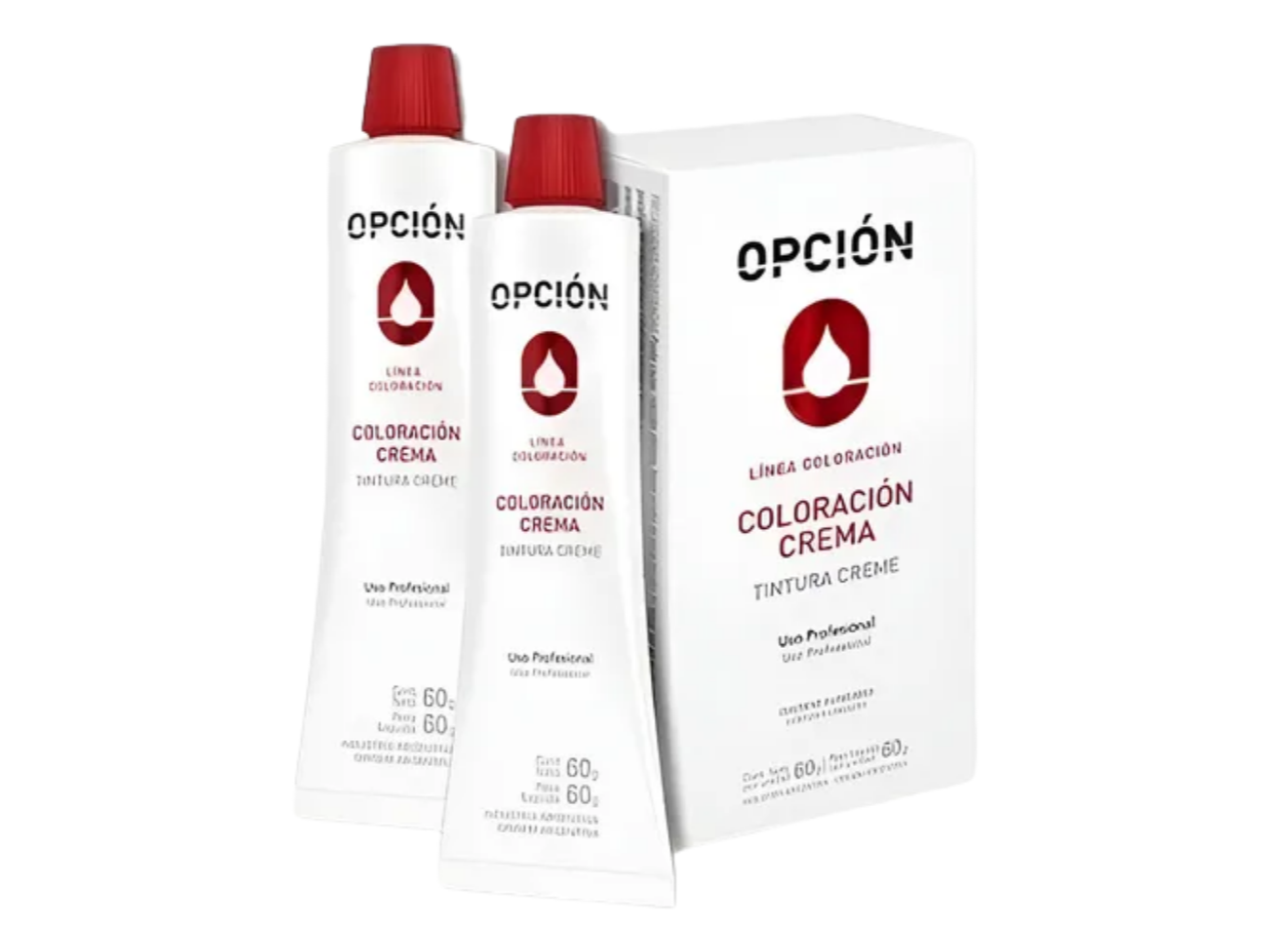 COLORACION OPCION SALON EN CREMA X 60 G.