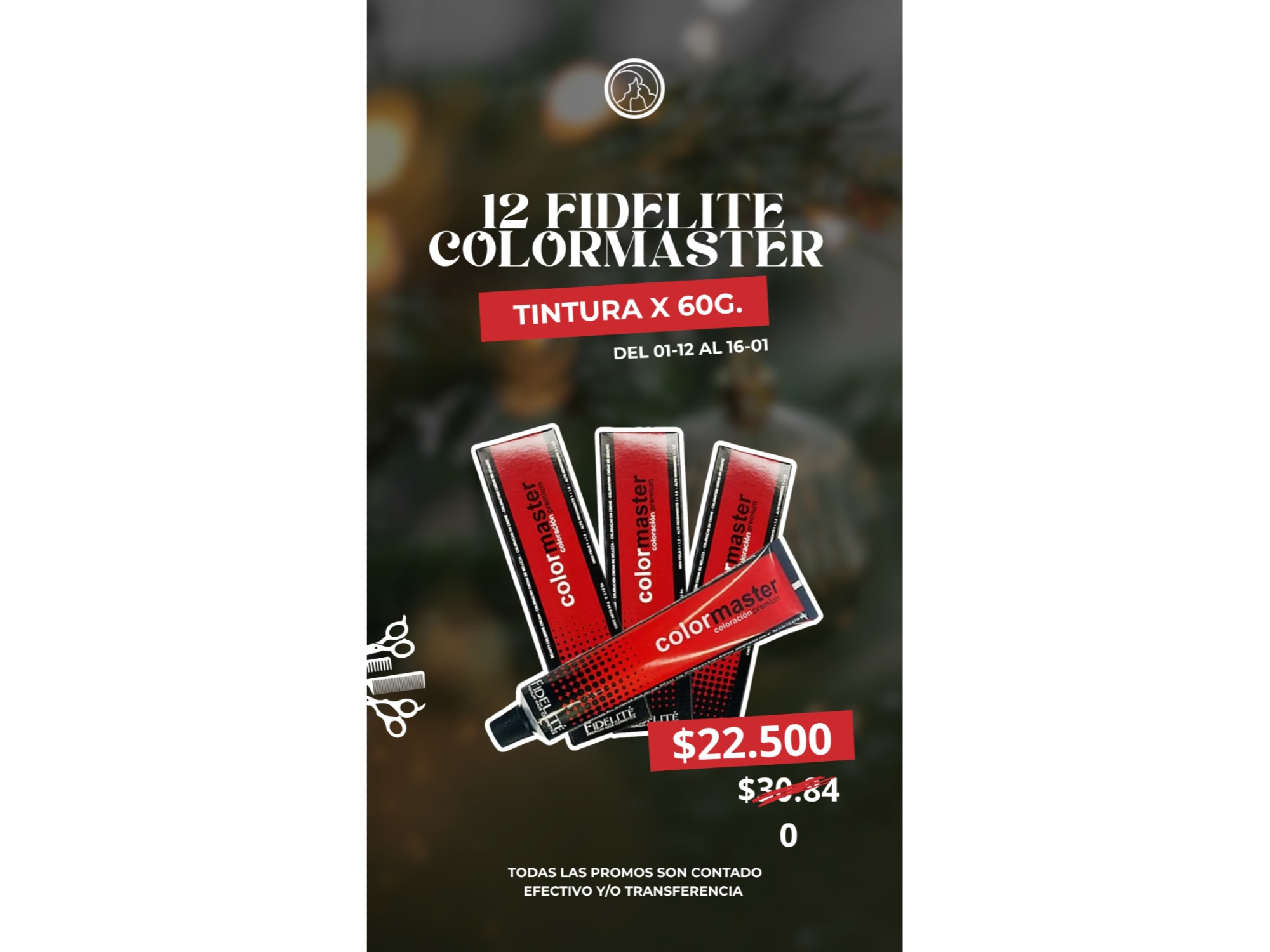 FIDELITÉ - 12 TINTURAS COLORMASTER X 60grs.
