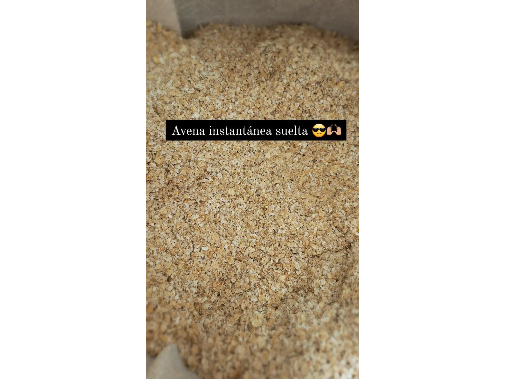 Avena arrollada instantánea