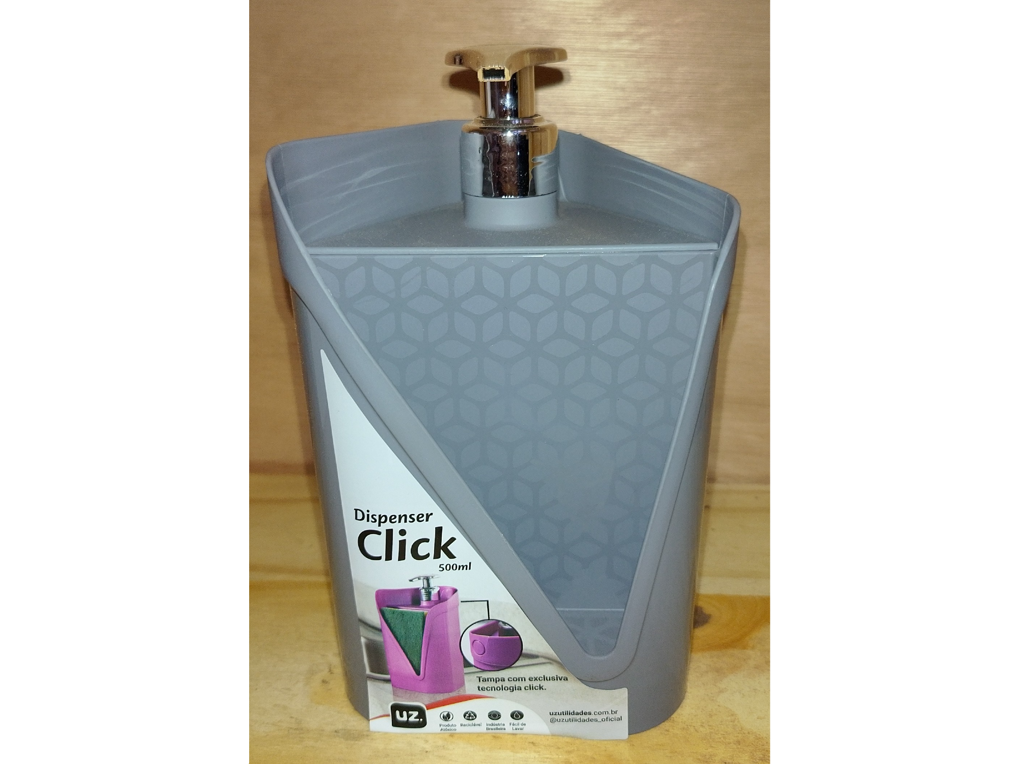 Dispensador detergente cocina de clic 500ml