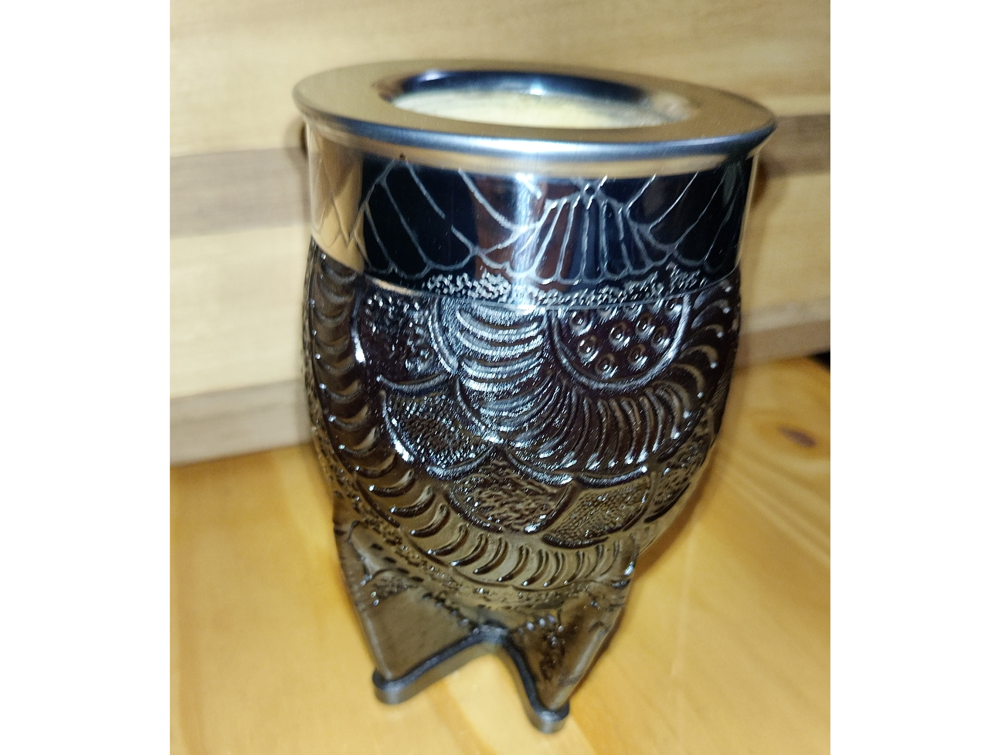 Mate Imperial Virola Lisa Cuero Estampado Premium