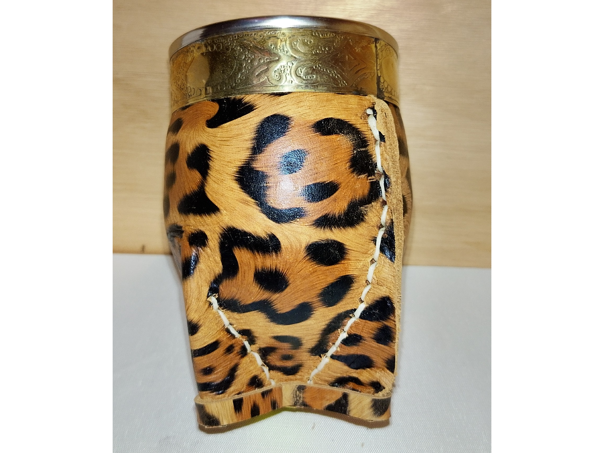 Mate Imperial Animal print virola alpaca lisa