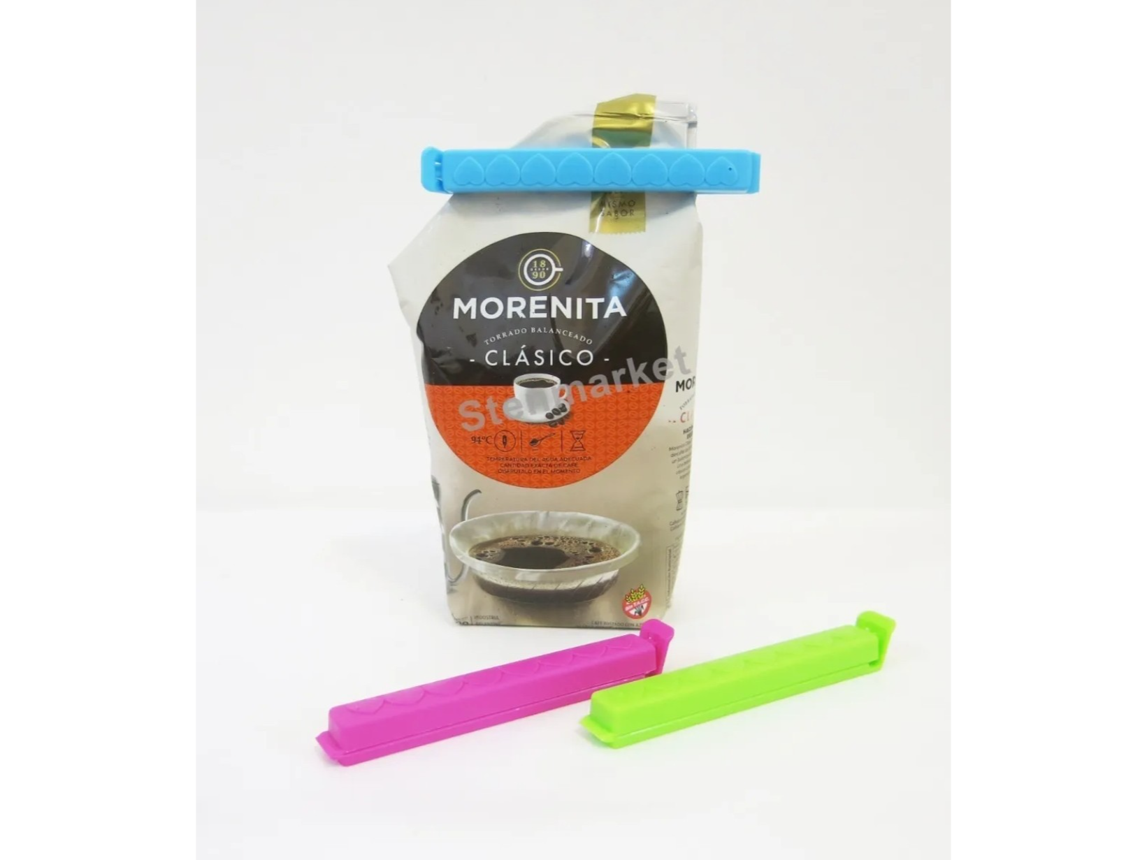 Broches clips sellador de bolsas alimentos x 6 U