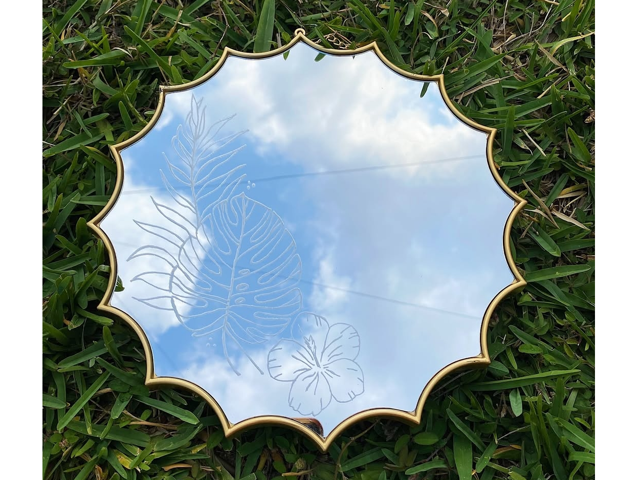 Espejo con diseño irregular 25cm