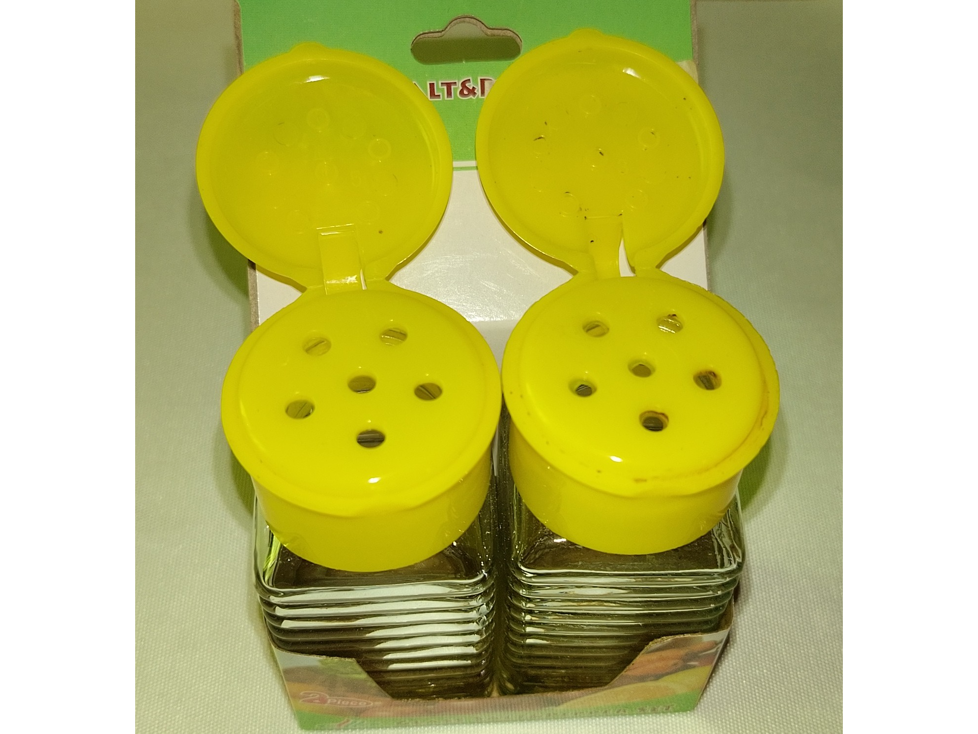 Set Juego de salero y pimentero de Vidrio