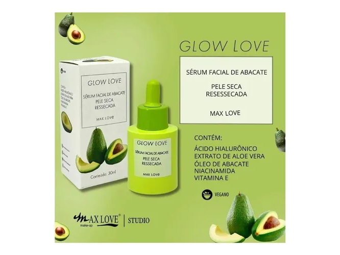 Suero facial de aguacate para piel seca