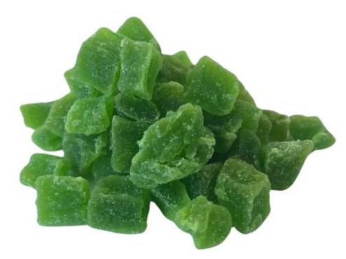 Anana Verde en Cubos.