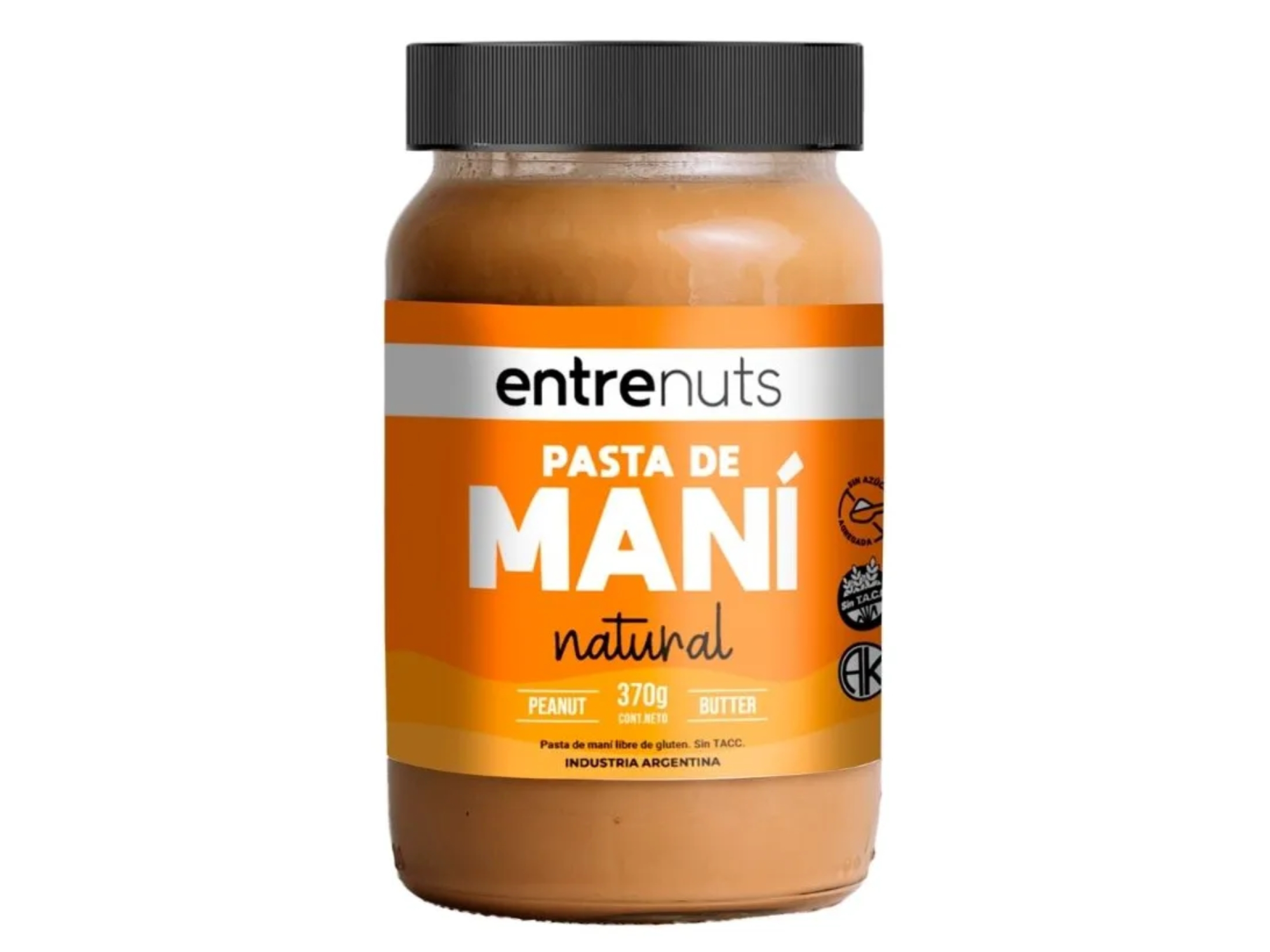 pasta de maní natural x370g entrenuts