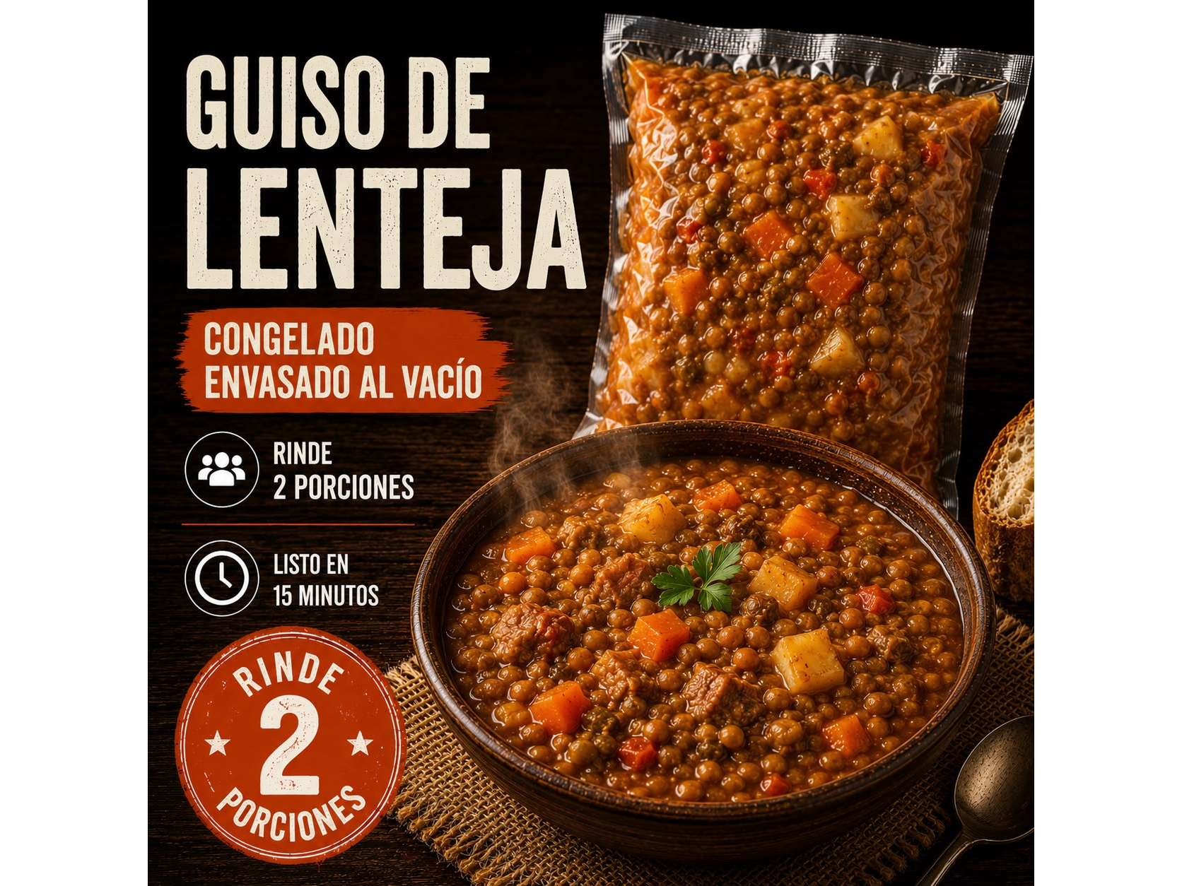 Guiso de Lenteja x 1kg