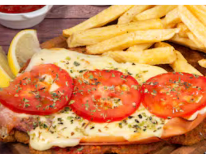 Milanesa napolitana para compartir