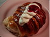 Medialuna de mascarpone y frutos rojos
