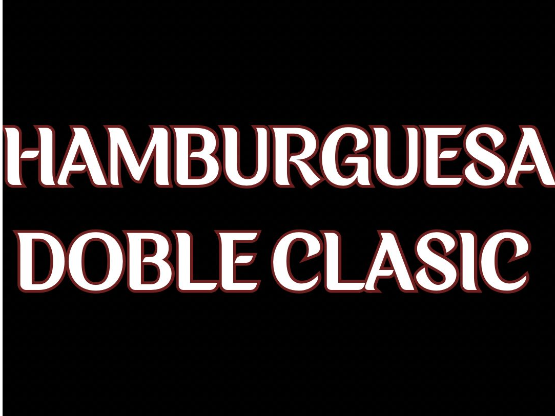 Hmburguesa doble classic