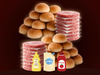 18 Hamburguesas de Carne & 18 Panes + 1 aderezo