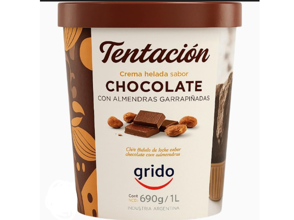Tentación chocolate con almendras