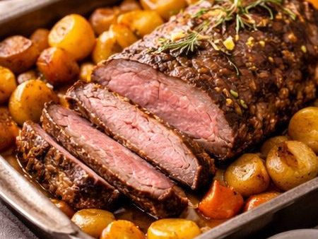 PORCIÓN DE CARNE AL HORNO