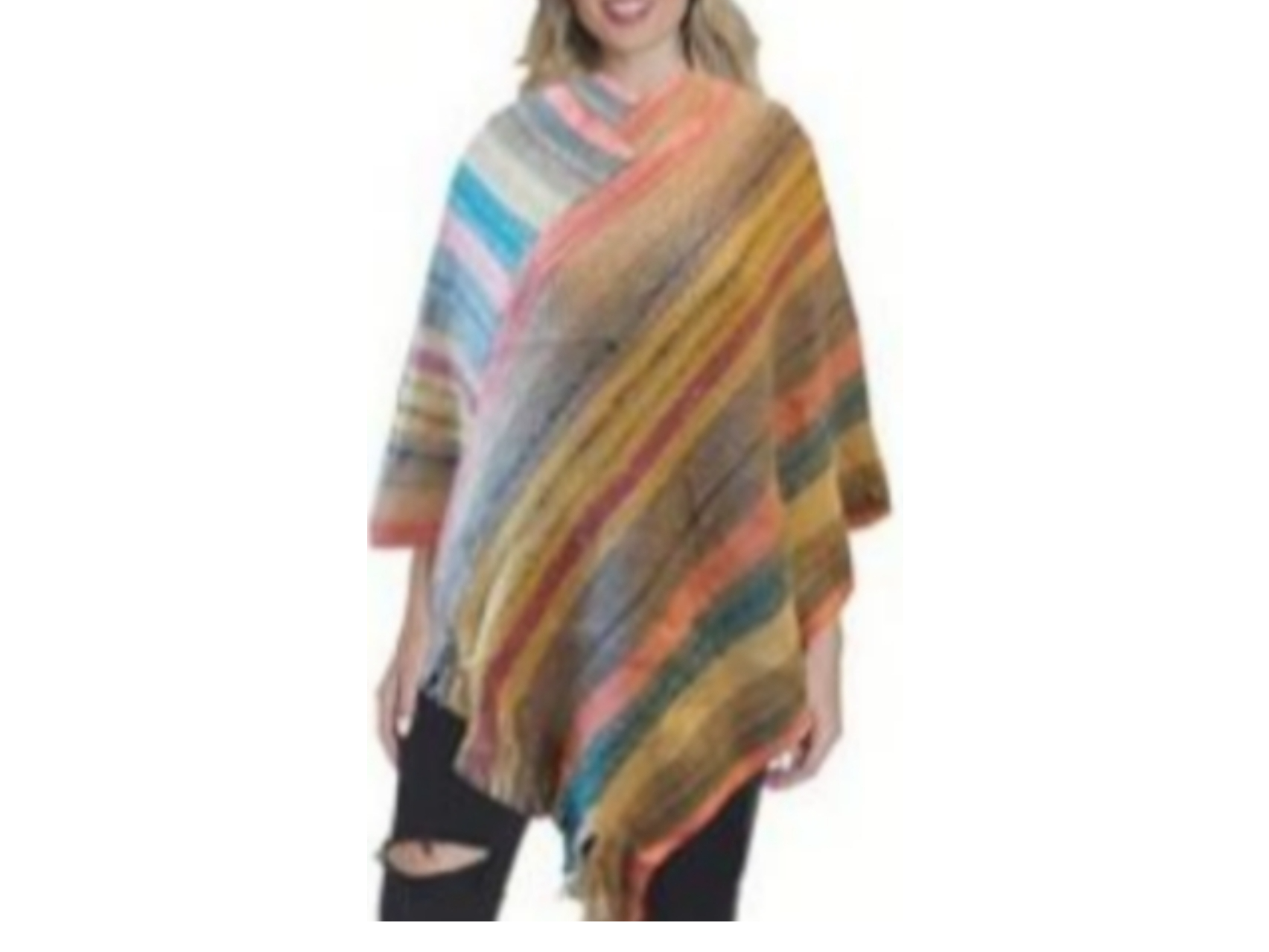 Ponchos lana estampa linea ☃️