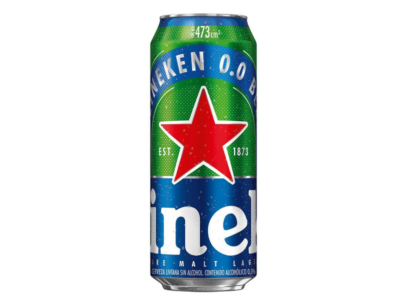 Heineken lata 473ml  0.0 (Sin Alcohol)