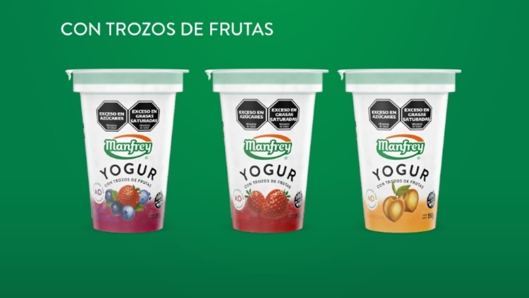 Yogur con trozo de frutas
