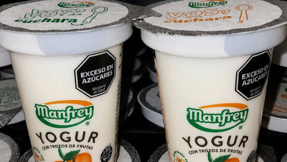 Yogures con trozos de frutas