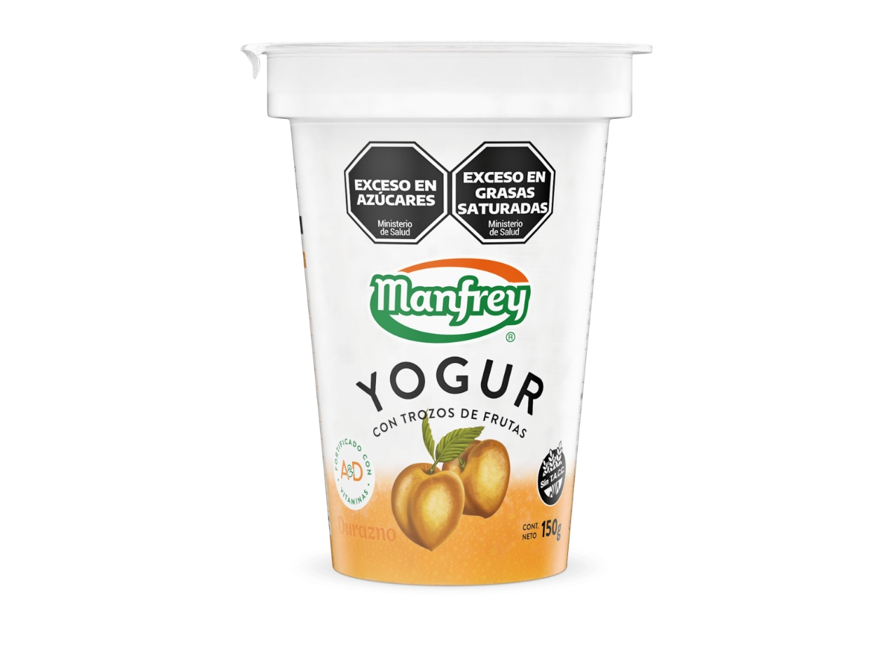 Yogurt con trozo de frutas Durazno